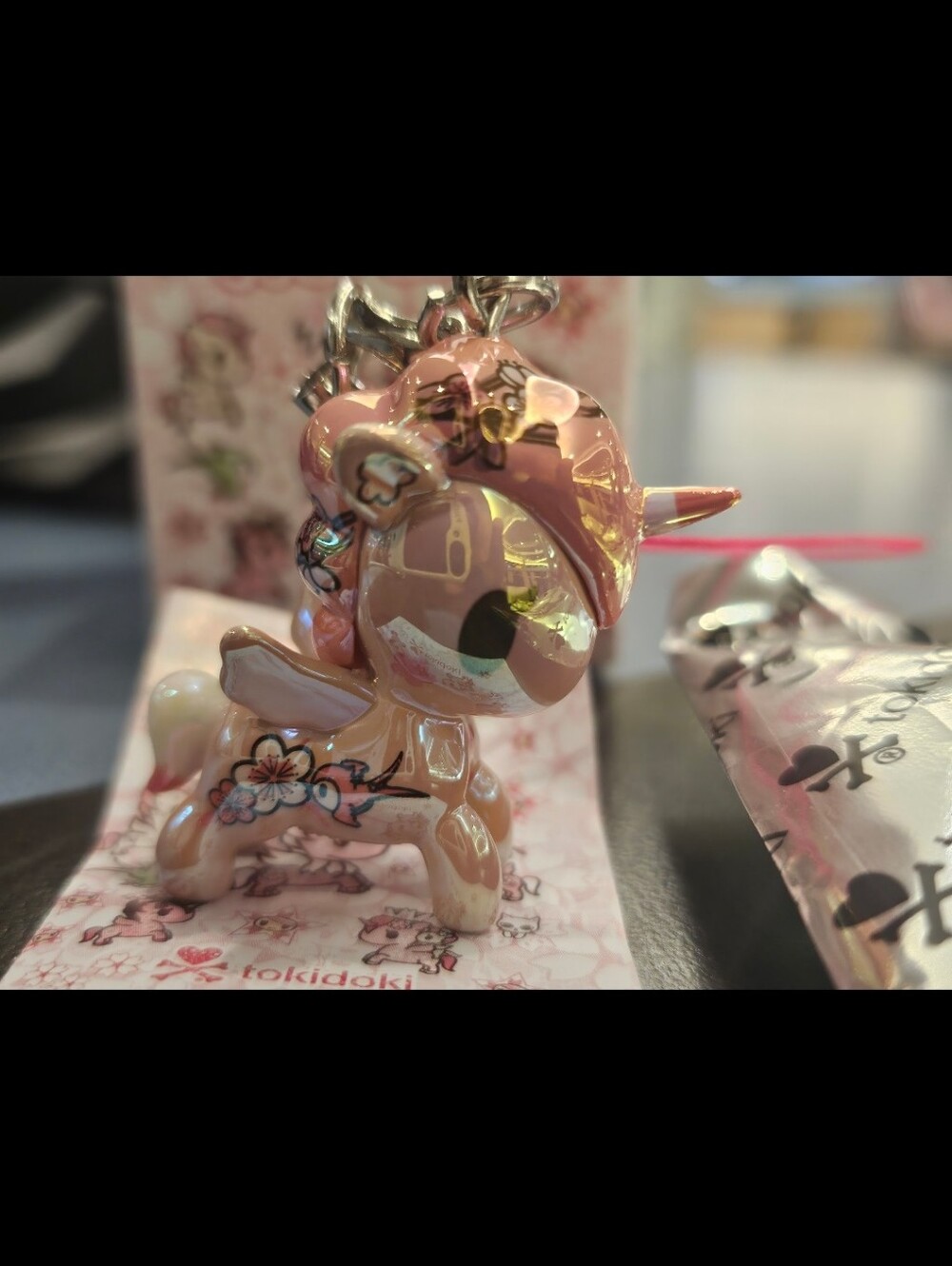 tokidoki Shimmer Cherry Blossom Unicorno Frenzies Phone Charm-Ichiyo